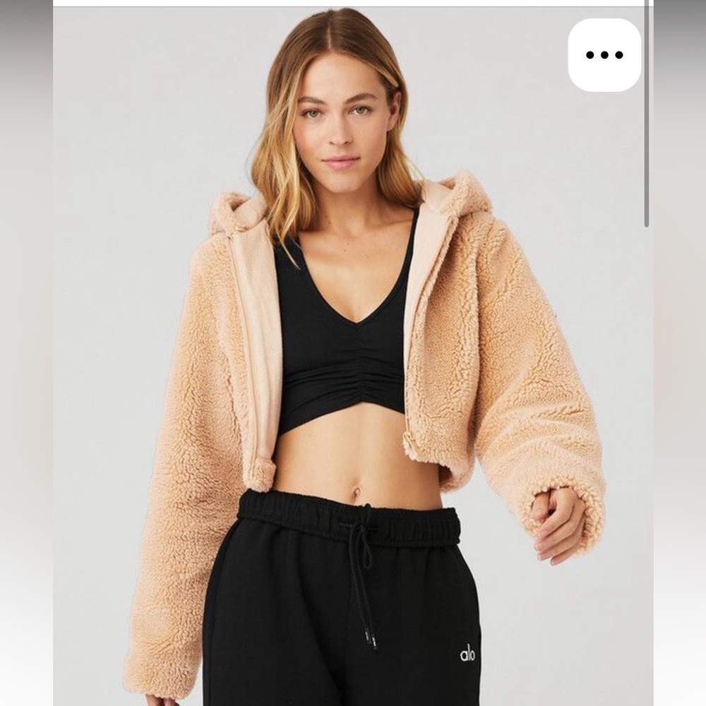 Alo Yoga Cropped Sherpa Jacket